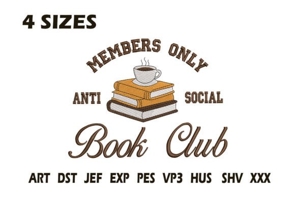 Anti Social Book Club Embroidery Design Review