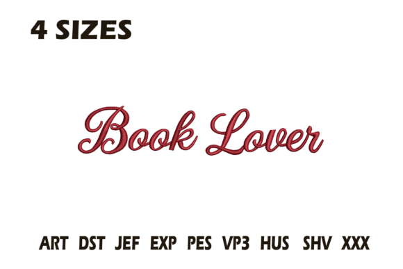 Book Lover Script Embroidery Design Review