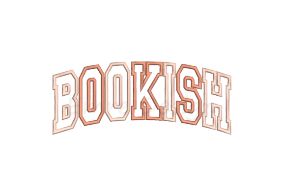 Bookish Embroidery Design for Boutique Apparel