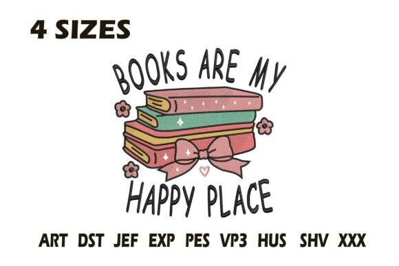 Books Are My Happy Place: An Embroidery Design Review