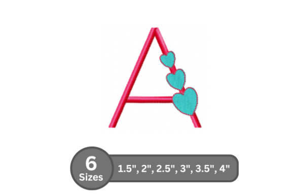 Candy Heart Alphabet -a: A Designer’s Stitch Test