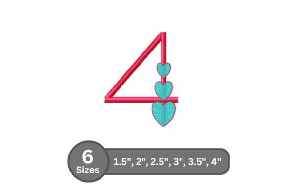 Candy Heart Number -4: Sweet Embroidery for Gifts