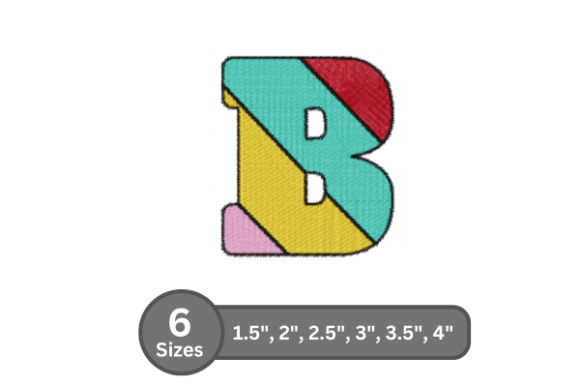 Candy Stripe Alphabet -B: Sweatshirt Design Review