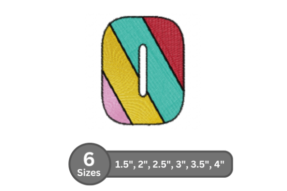 Candy Stripe Number -0: Embroidery Design Review