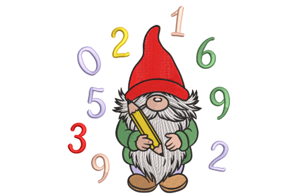 Cute Gnome with Pencil: Embroidery Design Review