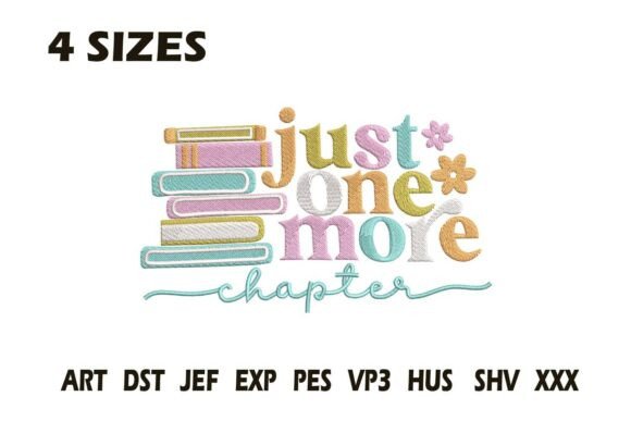 Just One More Chapter Embroidery Design Review