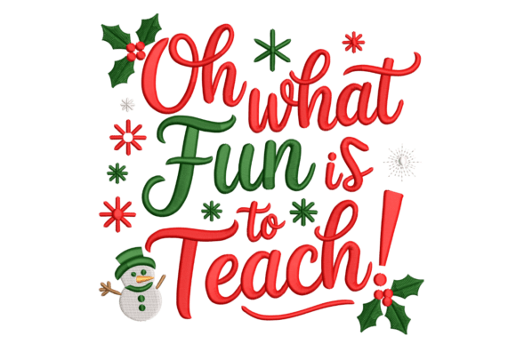 Oh What Fun is to Teach: Embroidery Review