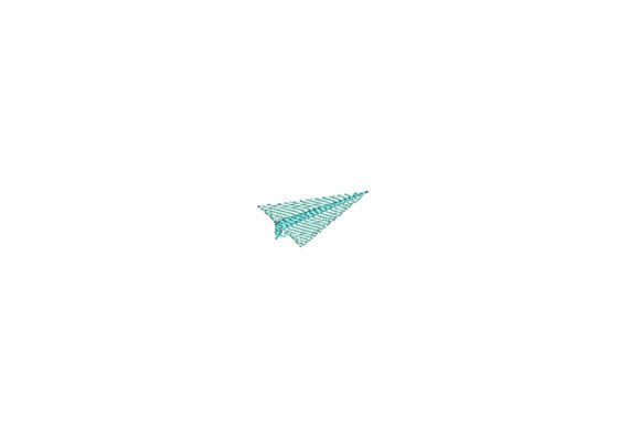 Paper Airplane Mini Embroidery for Etsy Sales
