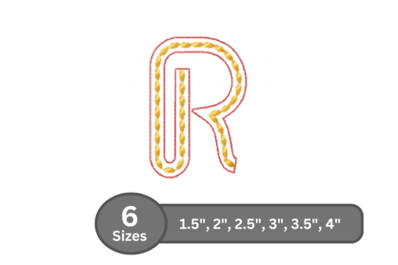 Rope Twist Alphabet - R: A Holiday Embroidery Review