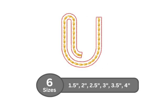 Rope Twist Alphabet U: A Designer’s Stitch Test