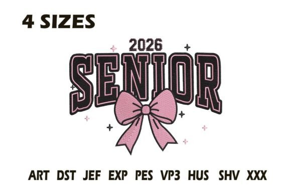 Senior 2026 Bow Embroidery Design Review